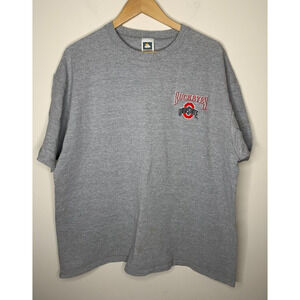 Ohio State NCAA Shirt Mens XL Short Sleeve Gray Embroidered Crewneck Vintage